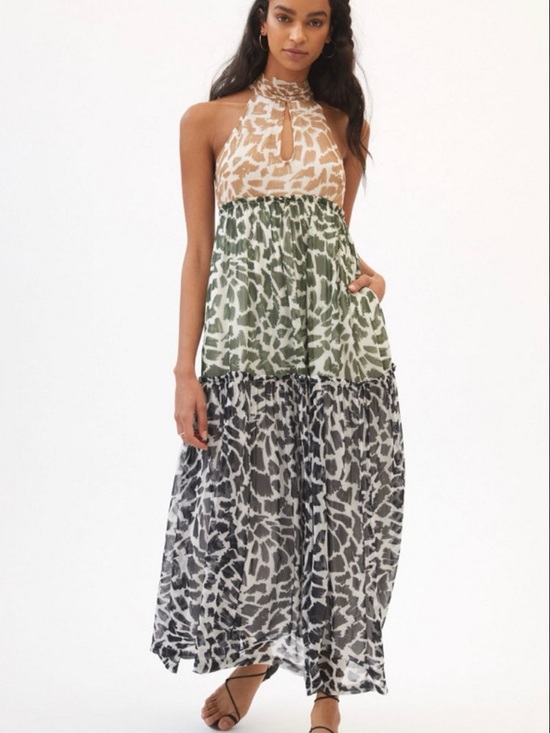 Anthropologie Dresses & Skirts - Anthropologie Maeve Keyhole Halter Maxi Dress